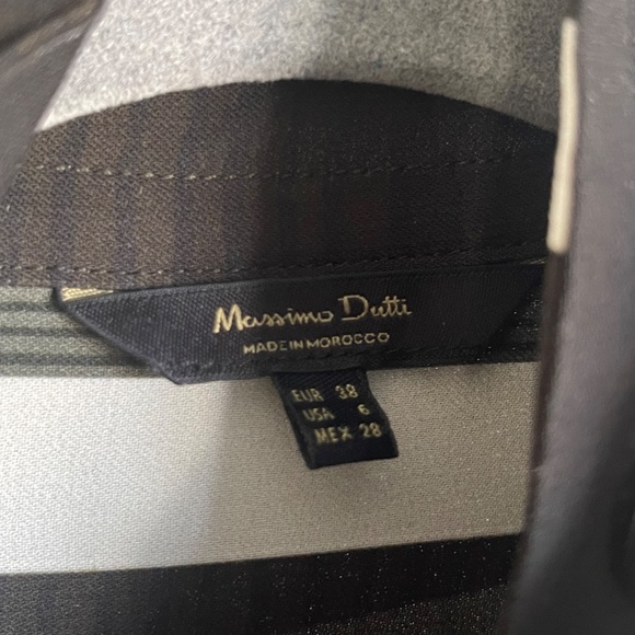 Massimo Dutti Geometric Print Midi Dress Size 6 - Picture 3 of 3